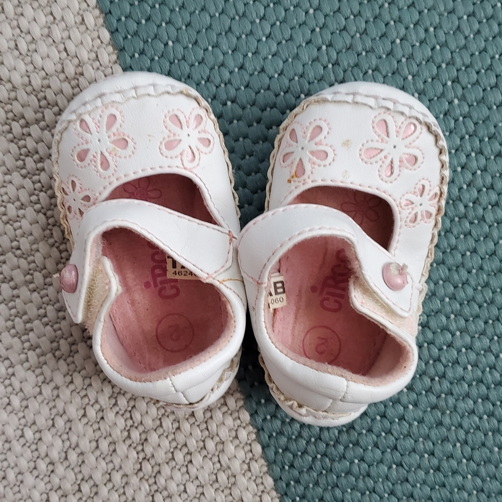 White Baby girl moccasins